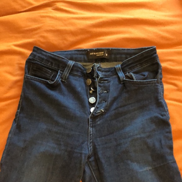 Just Black Denim Waisted Skinny Jeans - Picture 2 of 3